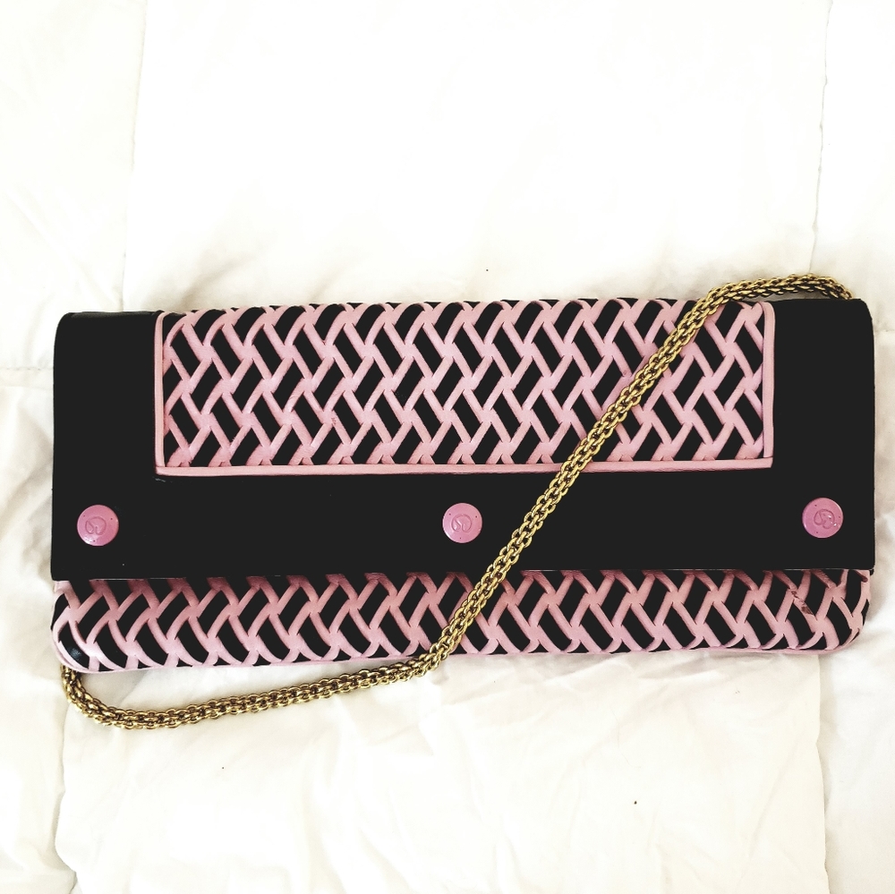 St John leather clutch 11.5 X 5